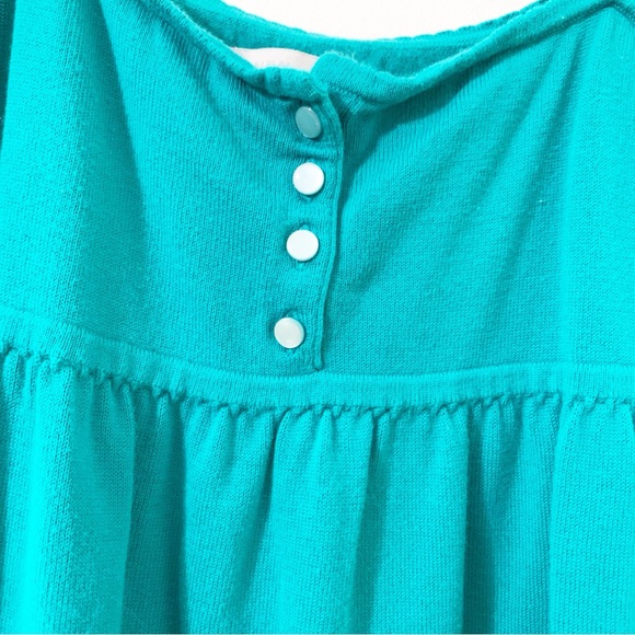 Old Navy Knit Sweater Top Scallop Thin Strap Button Front Decorative Knit at Hem - Picture 7 of 13